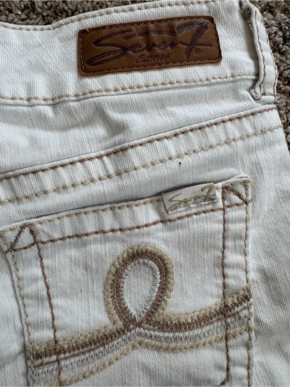 Seven7 white denim